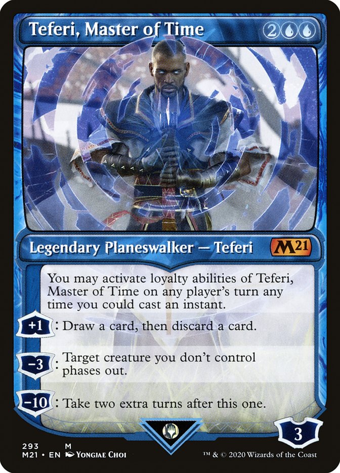 Teferi, Master of Time (Showcase) (293) [Core Set 2021] | Black Swamp Games