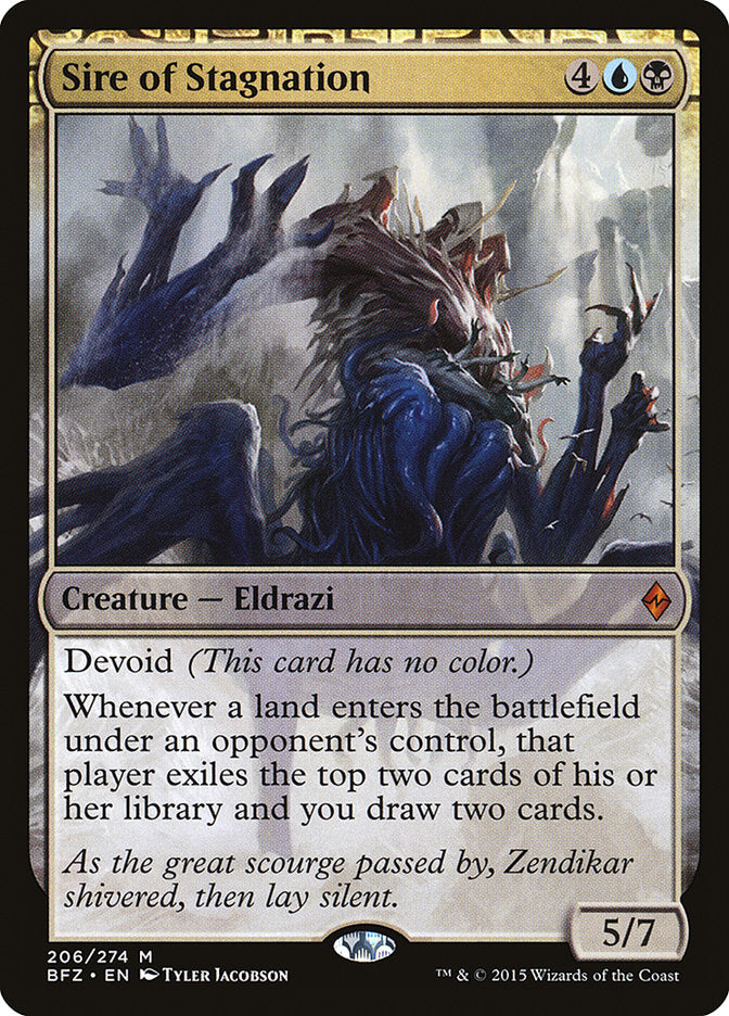 Sire of Stagnation [Battle for Zendikar] | Black Swamp Games