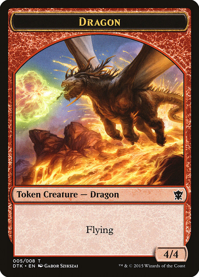 Dragon Token [Dragons of Tarkir Tokens] | Black Swamp Games