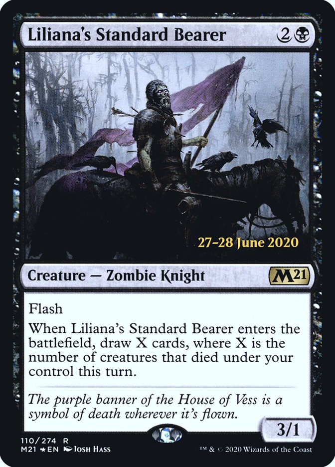 Liliana's Standard Bearer [Core Set 2021 Prerelease Promos] | Black Swamp Games