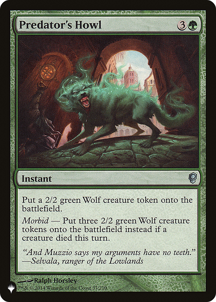 Predator's Howl [The List] | Black Swamp Games