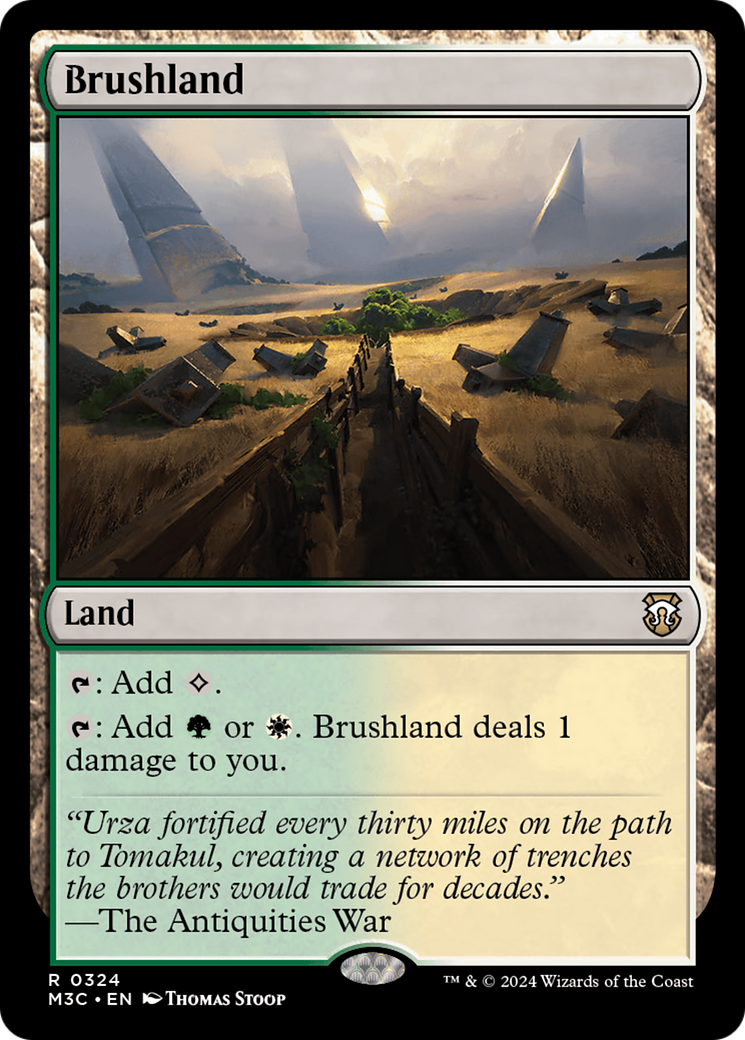 Brushland (Ripple Foil) [Modern Horizons 3 Commander] | Black Swamp Games