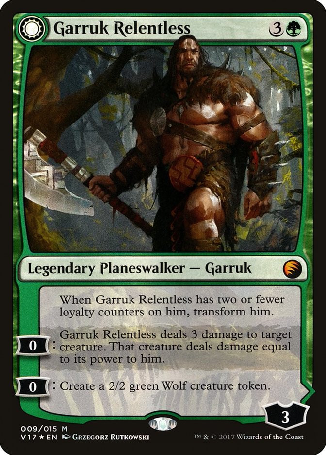 Garruk Relentless // Garruk, the Veil-Cursed [From the Vault: Transform] | Black Swamp Games