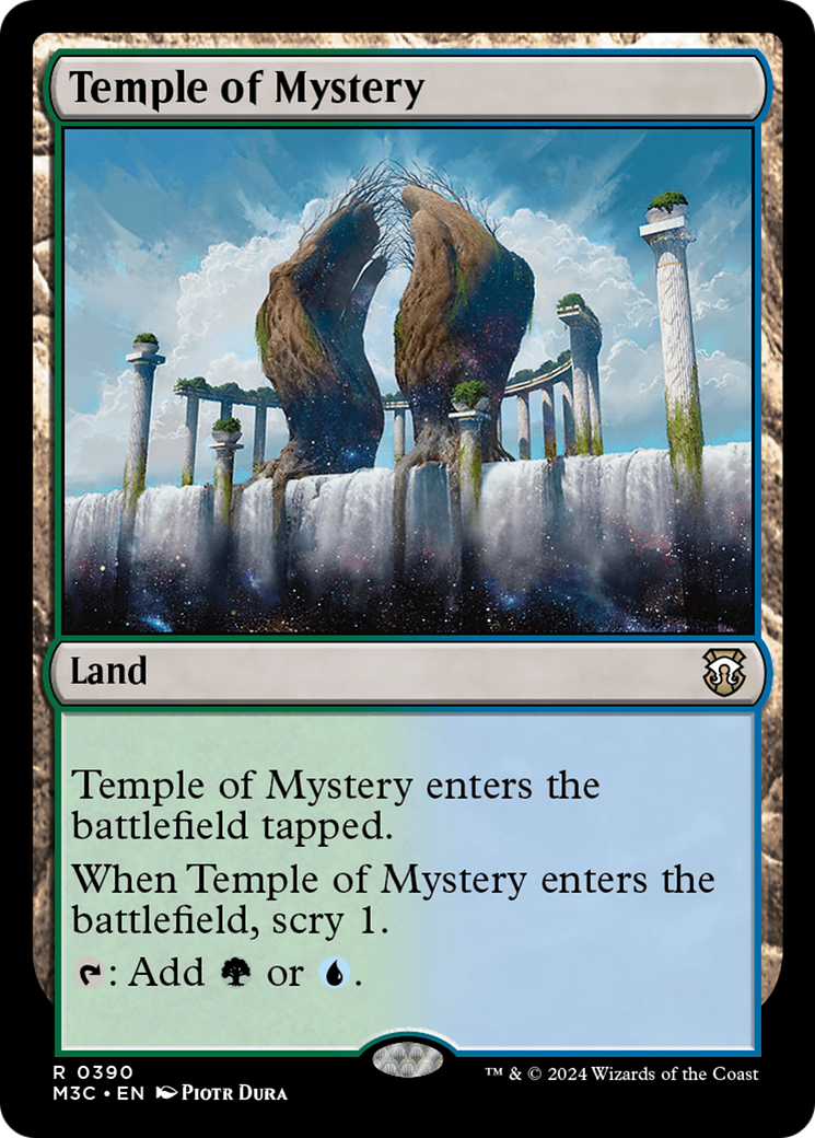 Temple of Mystery (Ripple Foil) [Modern Horizons 3 Commander] | Black Swamp Games