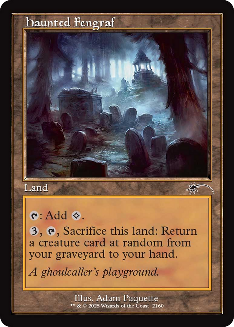 Haunted Fengraf (Retro Frame) [Secret Lair Drop Series] | Black Swamp Games