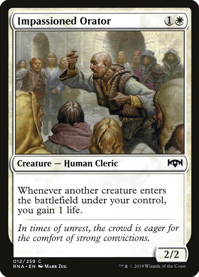 Impassioned Orator [Ravnica Allegiance] | Black Swamp Games