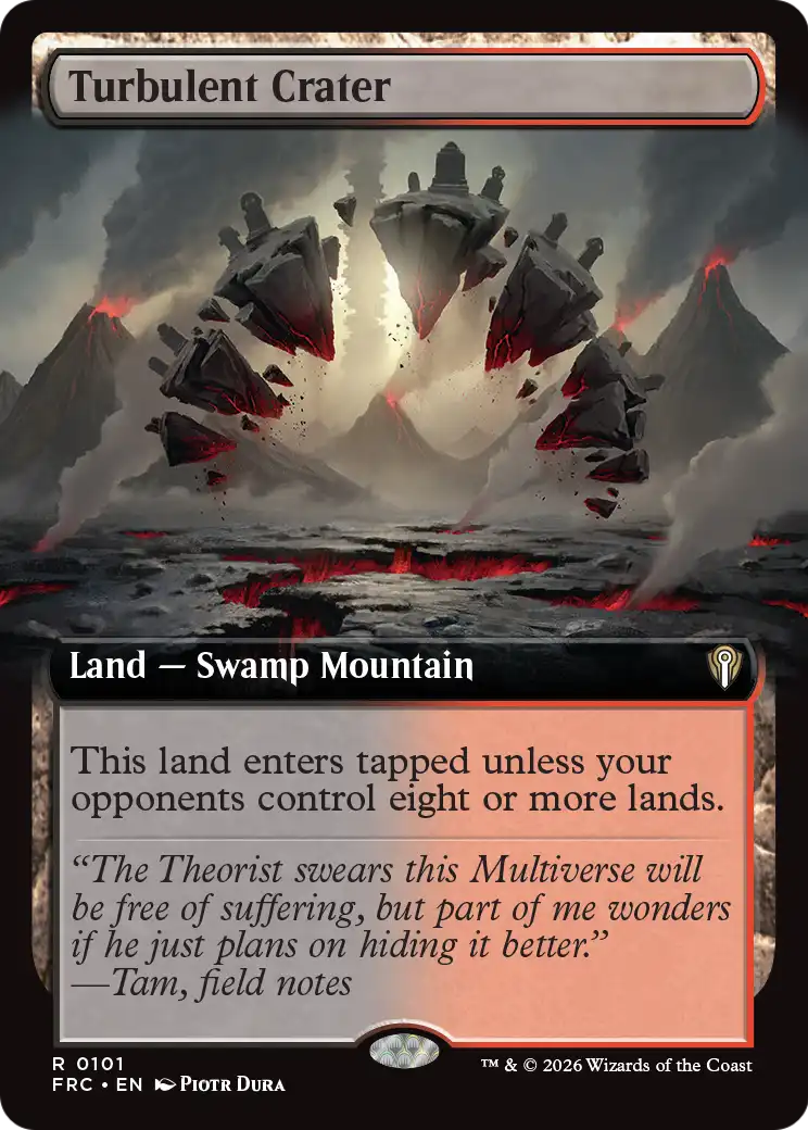Turbulent Crater (Extended Art) [Reality Fracture Commander] | Black Swamp Games
