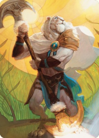 Ajani, Sleeper Agent Art Card [Dominaria United Art Series] | Black Swamp Games