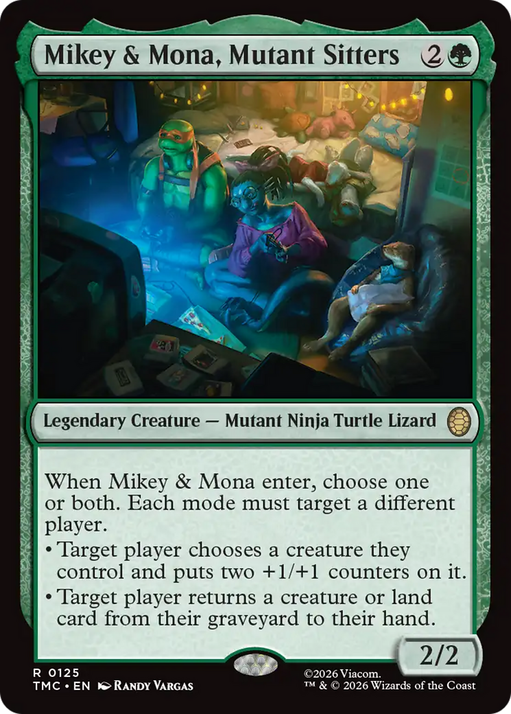 Mikey & Mona, Mutant Sitters [Teenage Mutant Ninja Turtles Commander] | Black Swamp Games