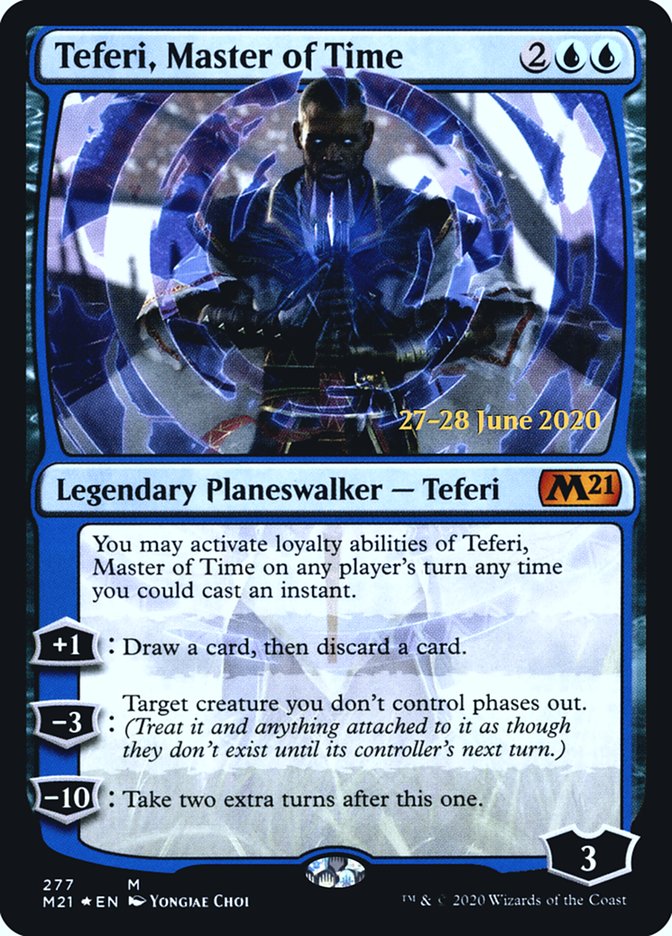 Teferi, Master of Time (277) [Core Set 2021 Prerelease Promos] | Black Swamp Games