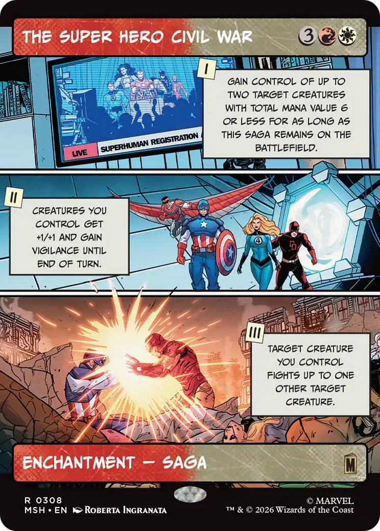 The Super Hero Civil War (Borderless) [Marvel Super Heroes] | Black Swamp Games