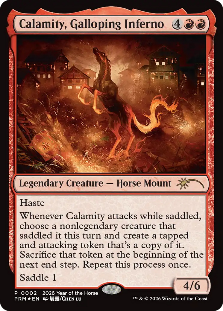 Calamity, Galloping Inferno (Year of the Horse 2026) [Standard Showdown Promos] | Black Swamp Games