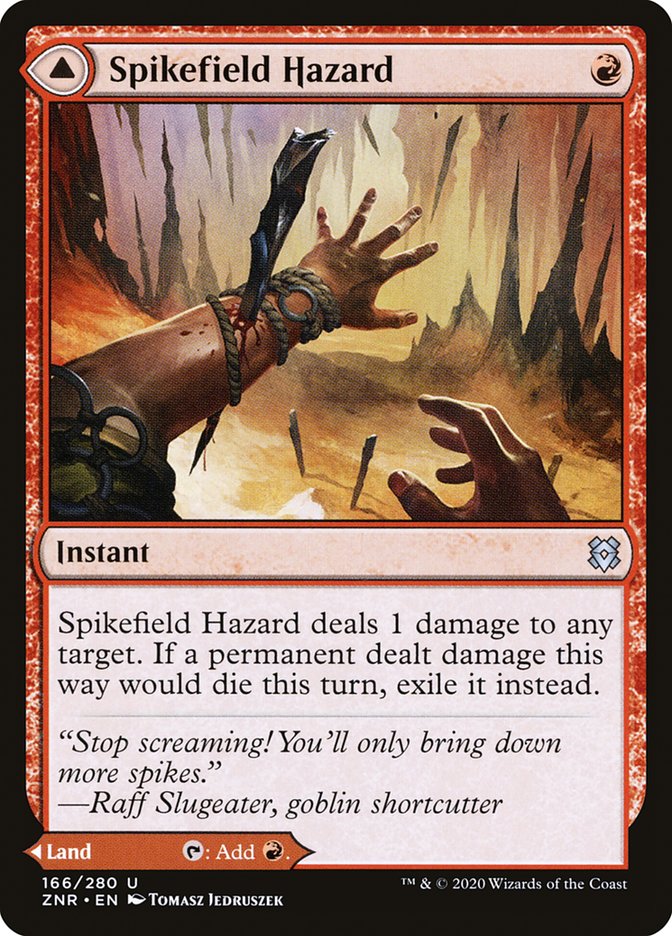 Spikefield Hazard // Spikefield Cave [Zendikar Rising] | Black Swamp Games