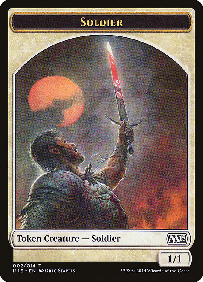 Soldier Token [Magic 2015 Tokens] | Black Swamp Games