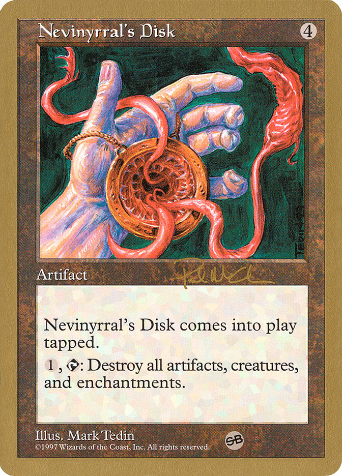 Nevinyrral's Disk (Paul McCabe) (SB) [World Championship Decks 1997] | Black Swamp Games