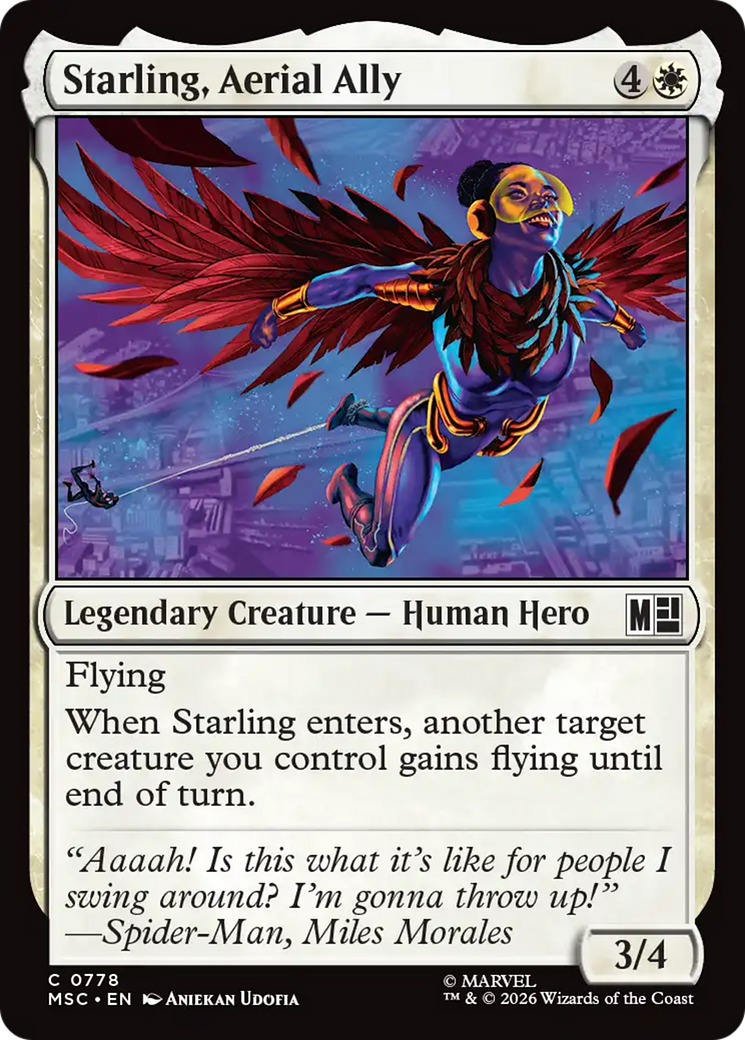 Starling, Aerial Ally [Marvel Super Heroes Commander] | Black Swamp Games