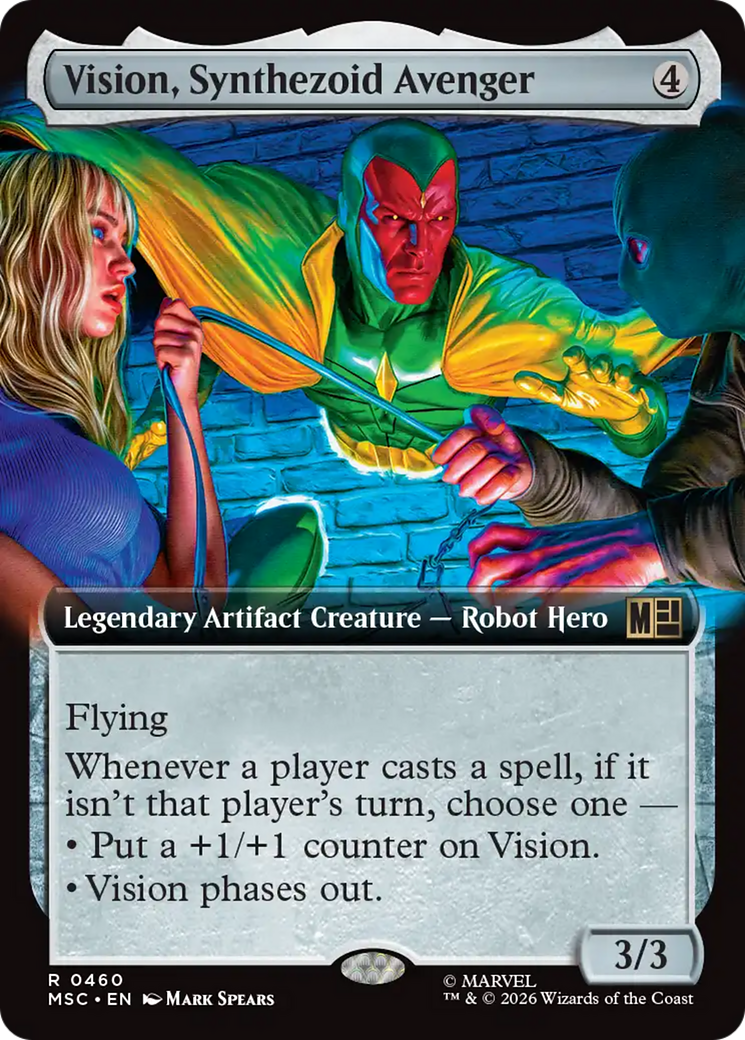 Vision, Synthezoid Avenger (Extended Art) [Marvel Super Heroes Commander] | Black Swamp Games