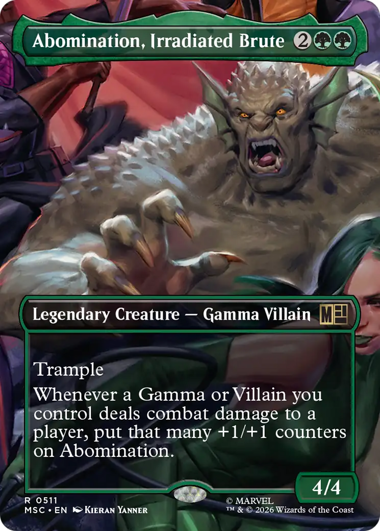 Abomination, Irradiated Brute (Borderless) [Marvel Super Heroes Commander] | Black Swamp Games