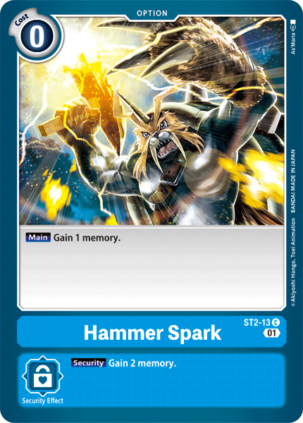 Hammer Spark [ST2-13] (Alternative Art) [Starter Deck: Ulforce Veedramon] | Black Swamp Games