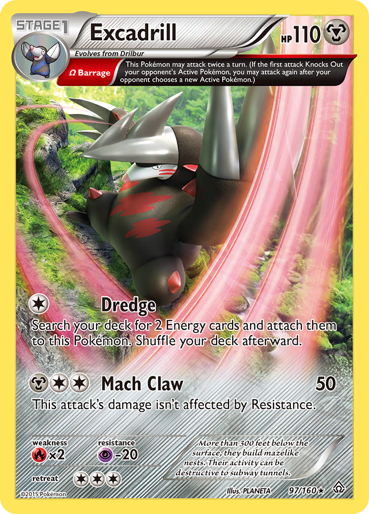 Excadrill (97/160) [XY: Primal Clash] | Black Swamp Games