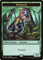 Dinosaur // Treasure Double-Sided Token [Friday Night Magic 2017] | Black Swamp Games