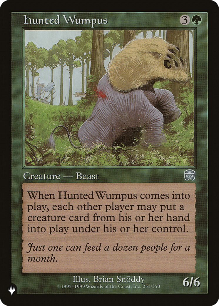 Hunted Wumpus [The List Reprints] | Black Swamp Games