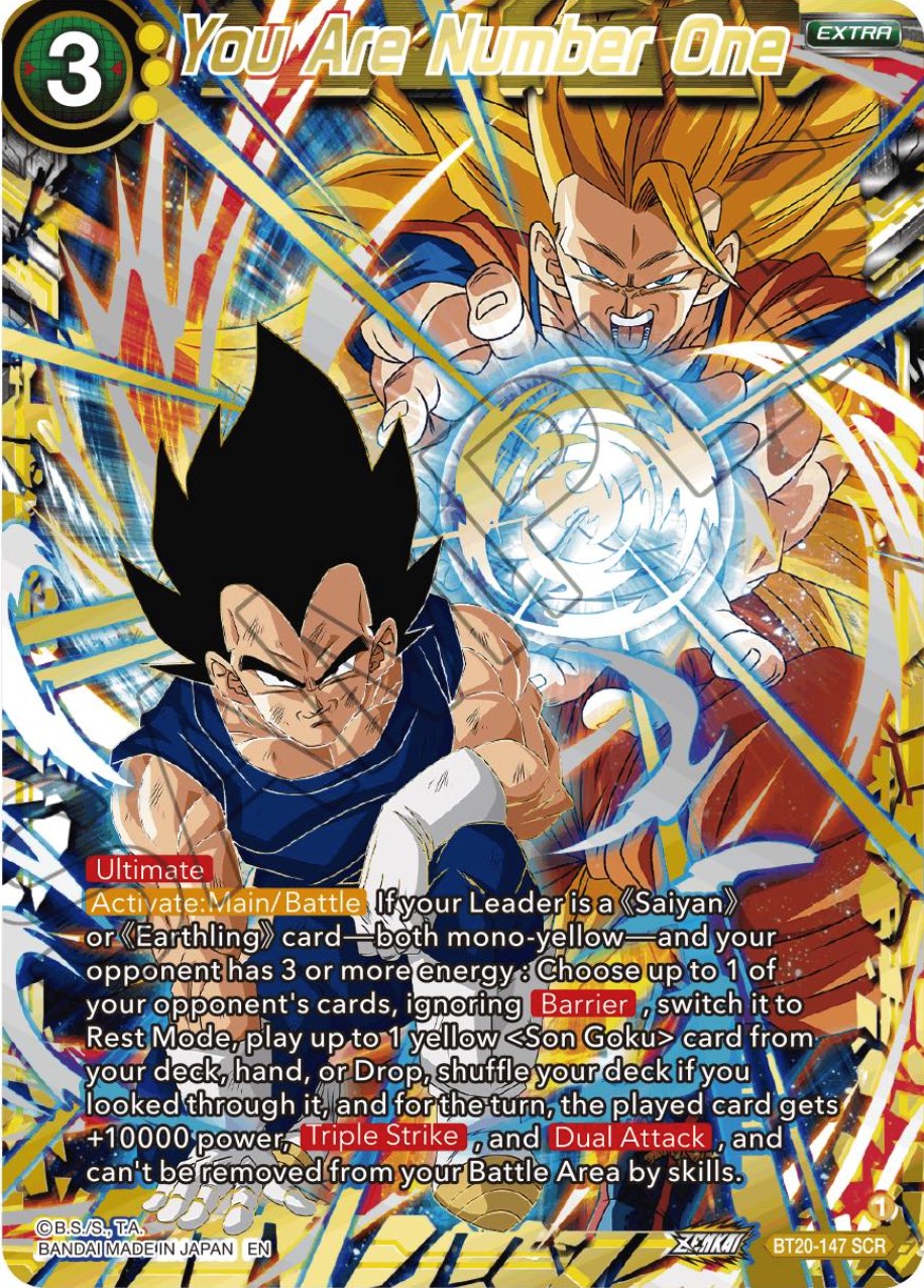 You Are Number One (Alternate Art) (BT20-147) [Power Absorbed] | Black Swamp Games