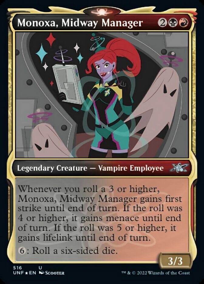 Monoxa, Midway Manager (Showcase) (Galaxy Foil) [Unfinity] | Black Swamp Games