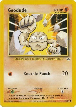 Geodude (44/64) [Neo Revelation Unlimited] | Black Swamp Games