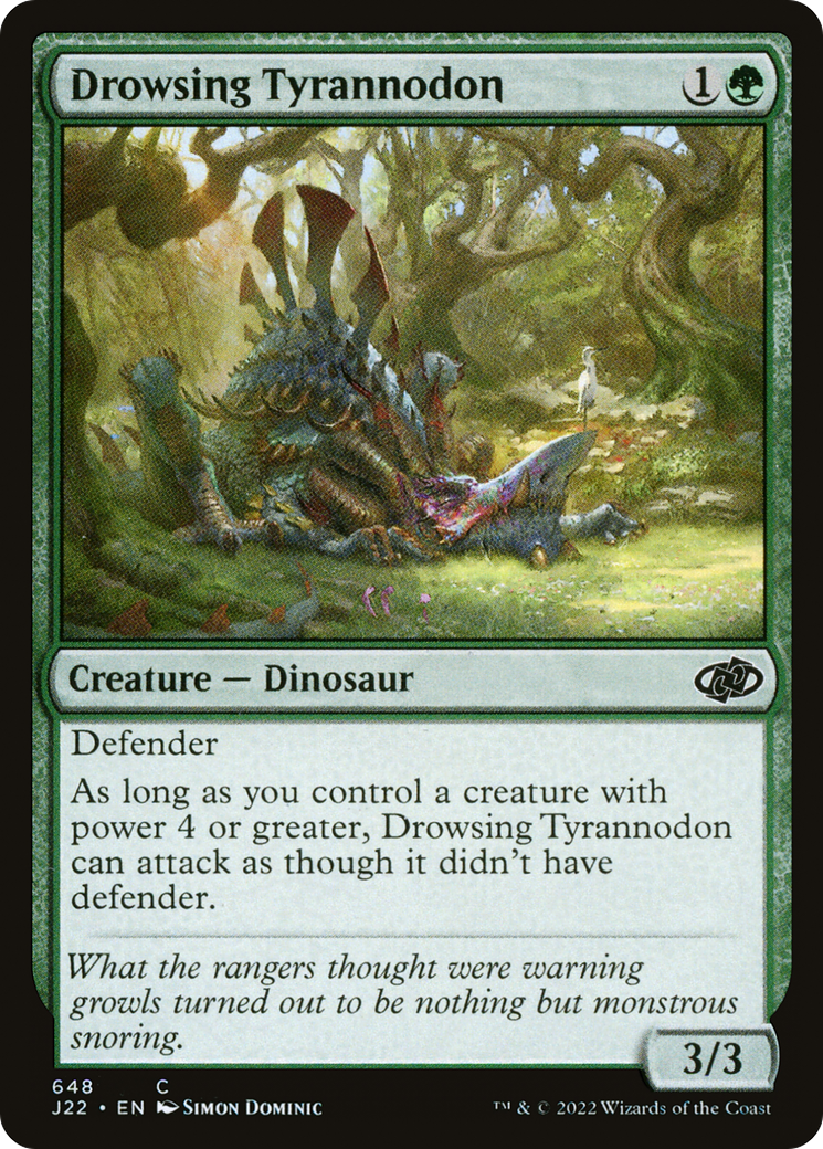 Drowsing Tyrannodon [Jumpstart 2022] | Black Swamp Games