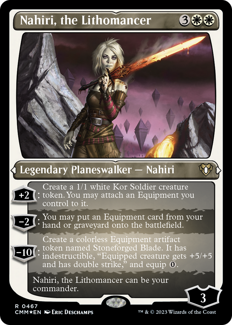 Nahiri, the Lithomancer (Foil Etched) [Commander Masters] | Black Swamp Games