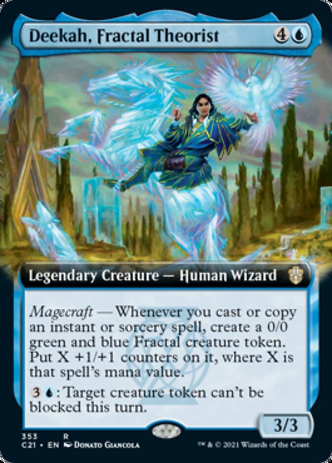 Deekah, Fractal Theorist (Extended Art) [Commander 2021] | Black Swamp Games