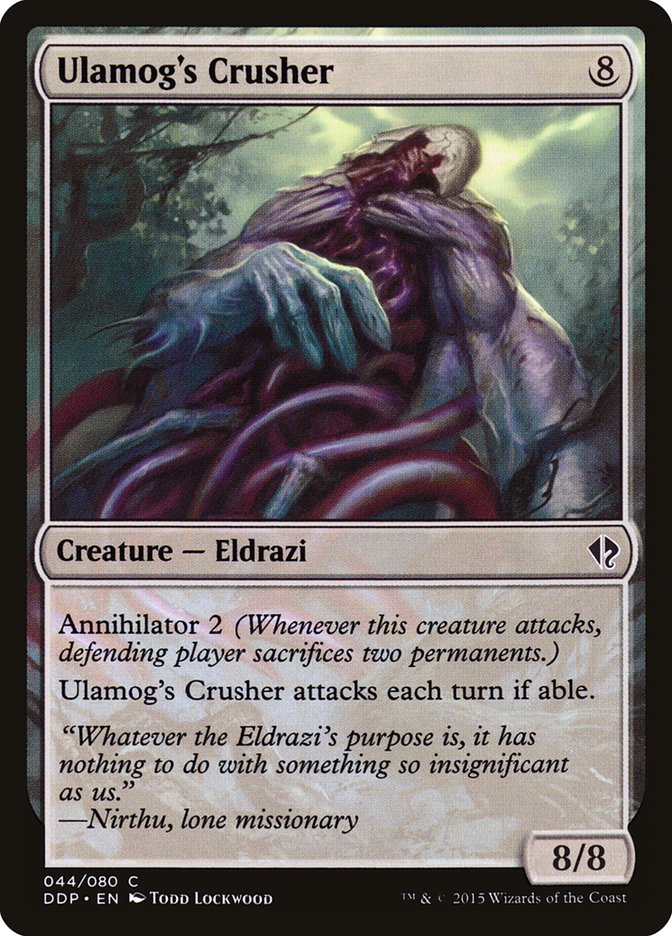 Ulamog's Crusher [Duel Decks: Zendikar vs. Eldrazi] | Black Swamp Games