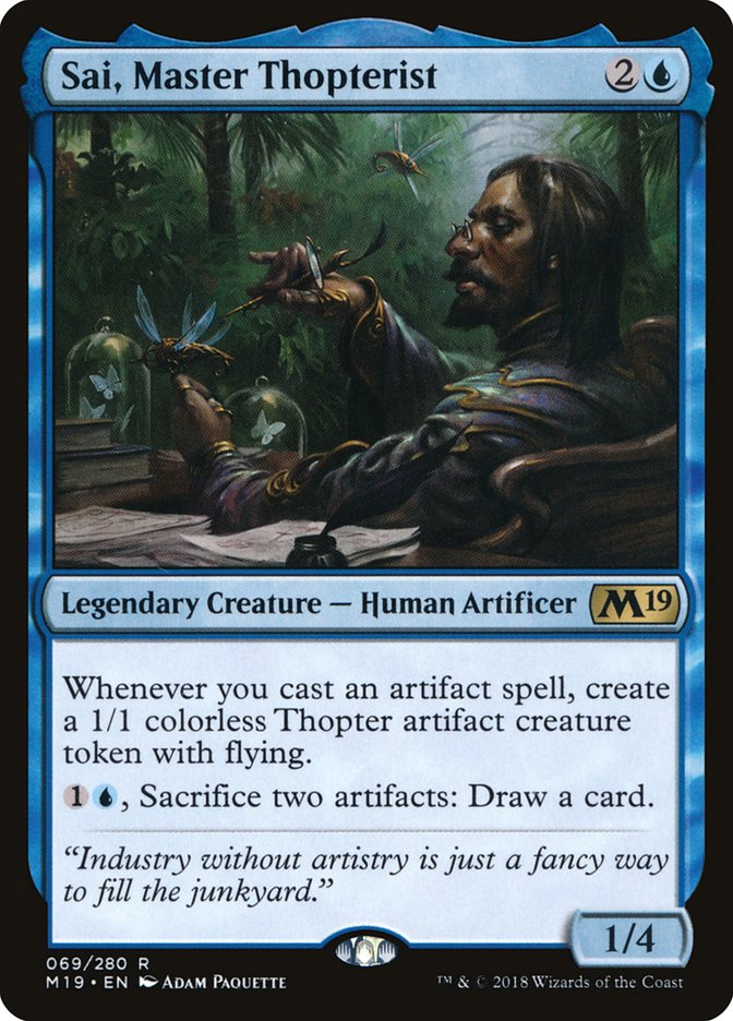 Sai, Master Thopterist [Core Set 2019] | Black Swamp Games