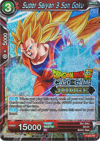 Super Saiyan 3 Son Goku (P-003) [Judge Promotion Cards] | Black Swamp Games