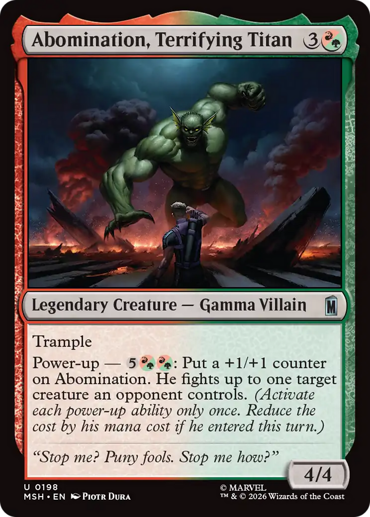 Abomination, Terrifying Titan [Marvel Super Heroes] | Black Swamp Games