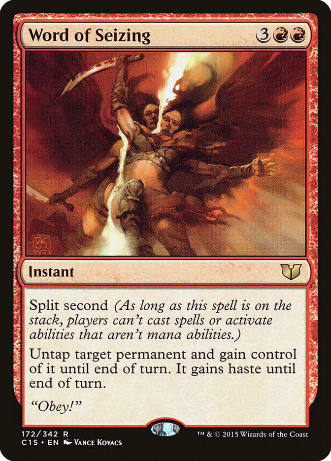 Word of Seizing [Commander 2015] | Black Swamp Games