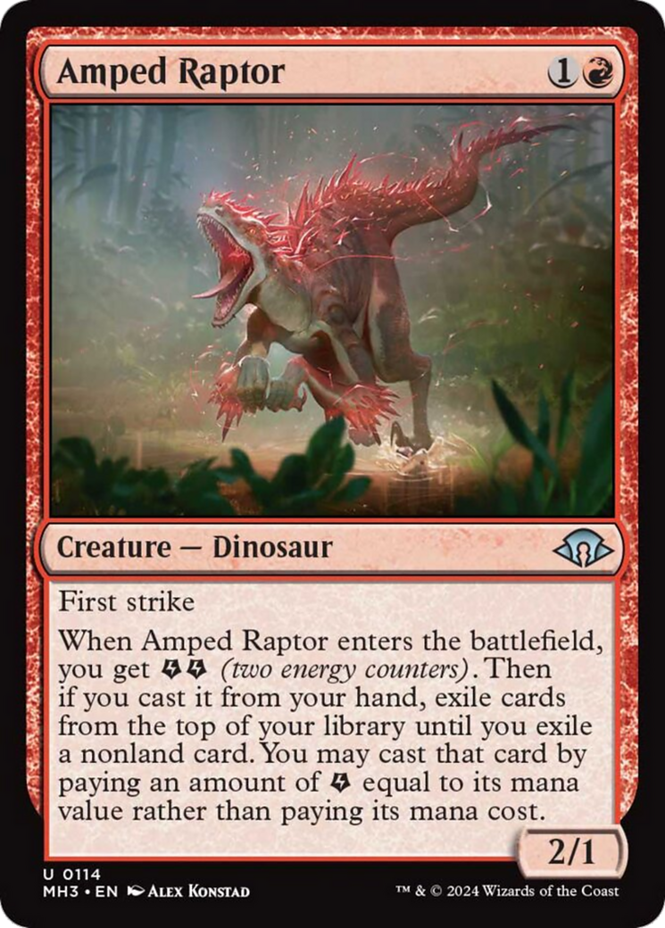 Amped Raptor [Modern Horizons 3] | Black Swamp Games