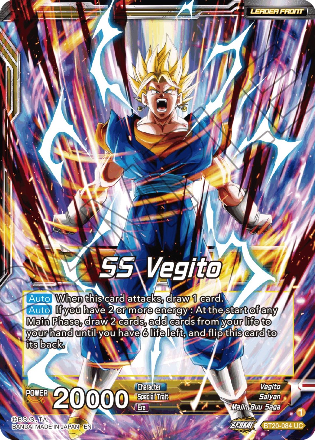 SS Vegito // Son Goku & Vegeta, Path to Victory (BT20-084) [Power Absorbed] | Black Swamp Games