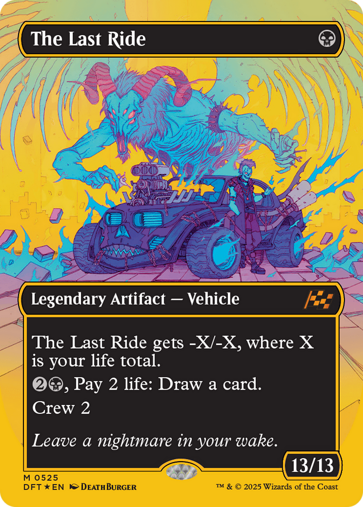 The Last Ride (Borderless) (First-Place Foil) [Aetherdrift] | Black Swamp Games