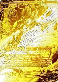 Son Goku & Vegeta // SSB Vegito, Energy Eruption (Championship Final 2019) (Gold Metal Foil) (BT7-025_PR) [Tournament Promotion Cards] | Black Swamp Games