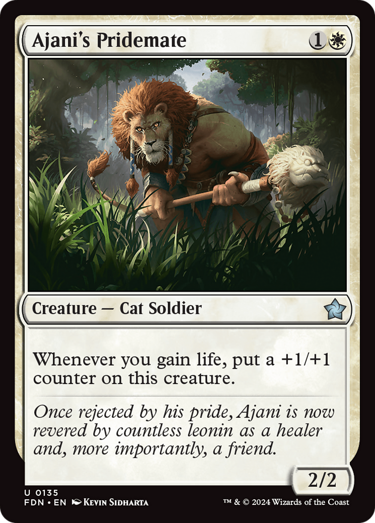 Ajani's Pridemate [Foundations] | Black Swamp Games