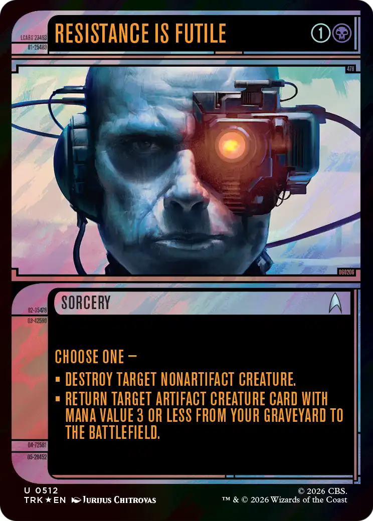Resistance Is Futile (Showcase) (Surge Foil) [Star Trek] | Black Swamp Games