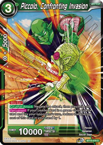 Piccolo, Confronting Invasion (BT15-076) [Saiyan Showdown] | Black Swamp Games