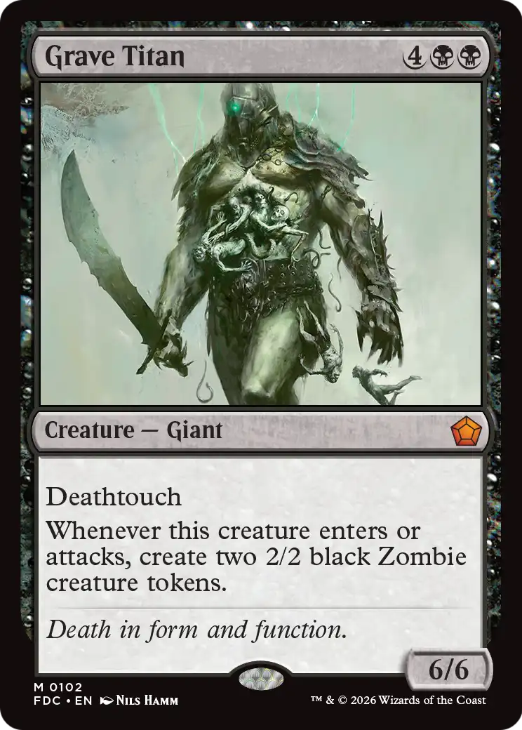 Grave Titan [Foundations Commander] | Black Swamp Games