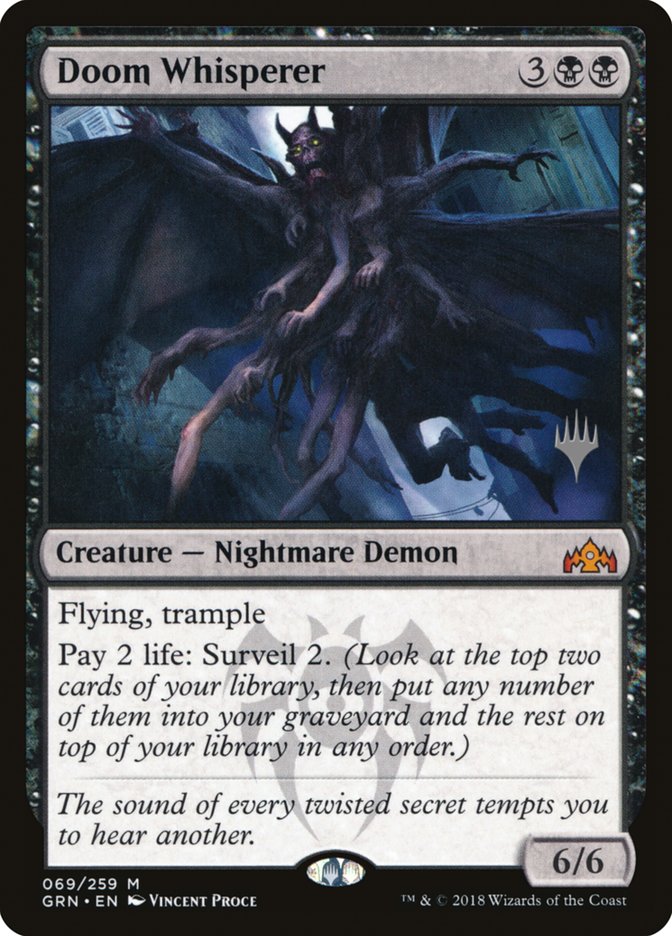 Doom Whisperer (Promo Pack) [Guilds of Ravnica Promos] | Black Swamp Games