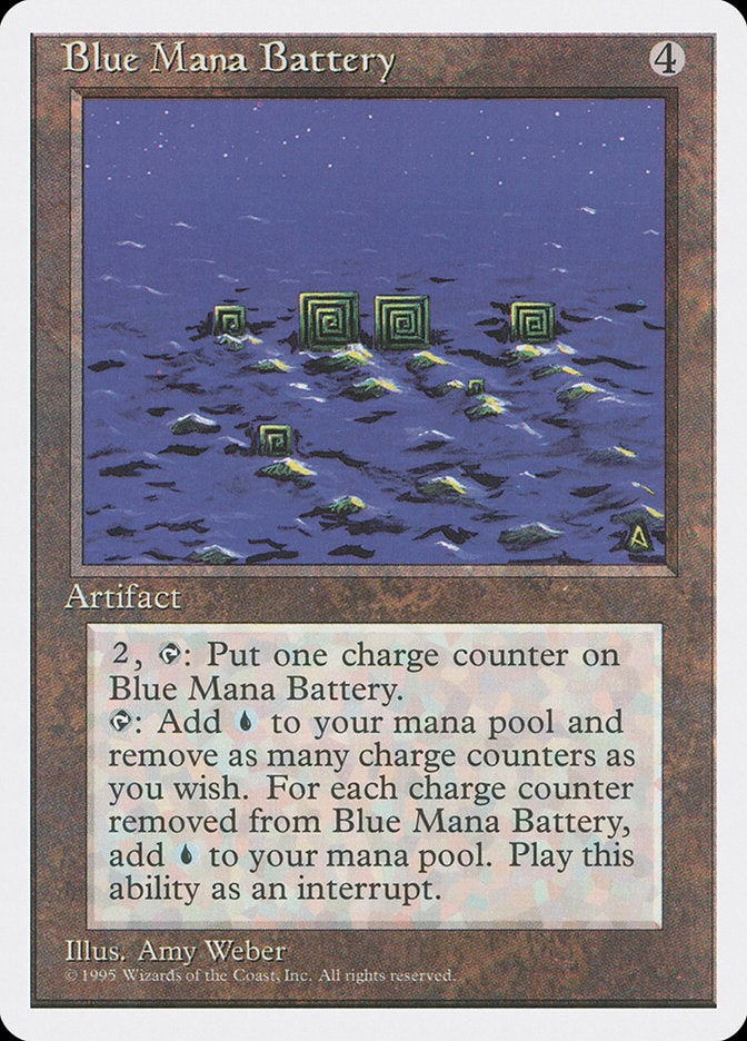 Blue Mana Battery [Fourth Edition] | Black Swamp Games