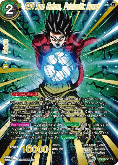 SS4 Son Gohan, Prismatic Burst (EX19-33) [Special Anniversary Set 2021] | Black Swamp Games