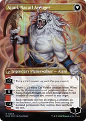 Ajani, Nacatl Pariah // Ajani, Nacatl Avenger (Borderless) (Textured Foil) [Modern Horizons 3] | Black Swamp Games