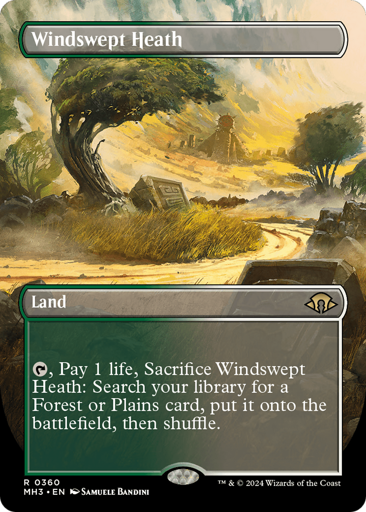 Windswept Heath (Borderless) [Modern Horizons 3] | Black Swamp Games